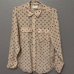 J.Crew Silk Size 6 pink blouse